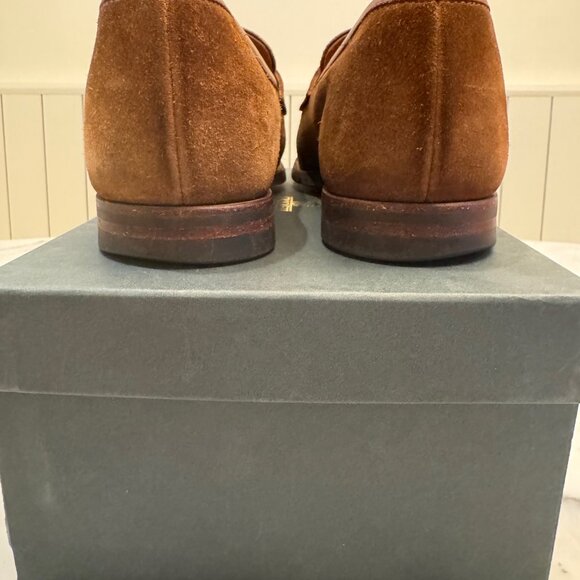 CROCKETT & JONES HARVARD LOAFER SNUFF SUEDE 8.5 UK 9.5 US - Picture 6 of 13